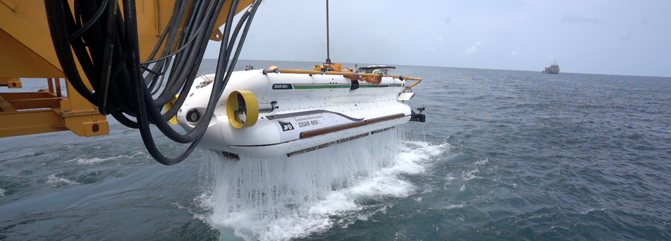 JFD completes full DSRV launch deployment, dive and recovery for first Indian Navy open water trial.