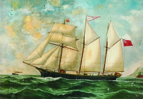Pool fisher at Barrow painting