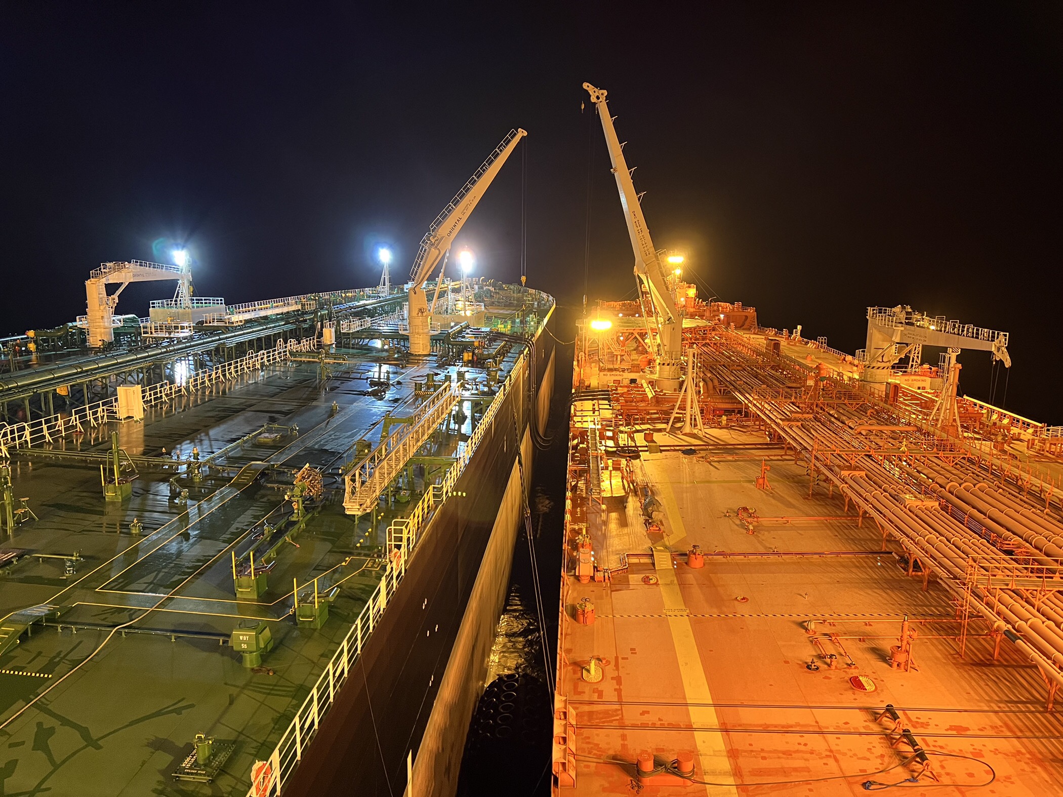 STS at night in Brazil